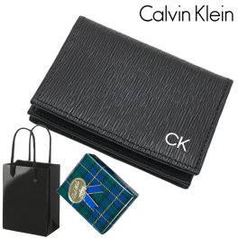 カルバンクライン Calvin Klein カードケース 名刺入れ レザー ブラック メンズ  バレンタイン ホワイトデー クリスマス 結婚記念日 還暦祝い 入学 卒業 入社祝い 退職 プレゼント ギフト 贈り物 恋人 夫婦 父の日 母の日 31CK200002