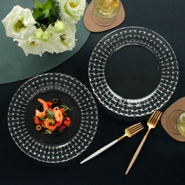 ナハトマン ボサノバ ディナープレート 27cm ペア(2枚入) 98028 Nachtmann Bossa nova セット お皿 ギフト 結婚祝い プレゼント 贈り物 ギフトセット 食器セット