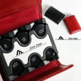 カバー付きコインケース[バネ コインケース コインホルダー 財布 ケース コインキャッチャー 小銭 取り出しやすい 仕切り 小銭入れ コンパクト 仕分け 使いやすい 小さい ミニ財布 小銭ケース 合成皮革]
