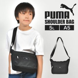 ショルダーバッグ PUMA プーマ メンズ キッズ 男子 ボディバッグ サコッシュ ミニショルダー クロスボディバッグ ブラック 黒 斜め掛け バッグ コンパクト ショルダー ペットボトル 入る 小学生 中学生 子供 大人 シンプル 軽量 小さめ 肩掛け スポーツブランド プレゼント