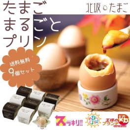 【お中元 お祝い プレゼントに】 テレビやYou Tubeでも人気 9個入り淡路島 北坂たまごのたまごまるごとプリン#おうちで楽しむリッチ巣ごもり_スイーツ ご褒美 記念日 お祝い お中元 お歳暮 挨拶 お土産 父の日ギフト 男性ギフト ユニセックス ジーラブ