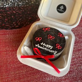 リアルリボンが可愛い♡プチリボンケーキ(チョコクリーム） デコレーションケーキ