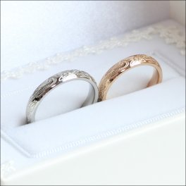 【結婚記念日に】 ペアリング ラッピング付 手書き刻印可能 Hawaiian マリッジリング 指輪 ハワイアン ジュエリー 刻印 名入れ ステンレス リング バレル スクロール カレイキニ 結婚指輪 一生物 金属アレルギー対応 つけっぱなし セカンドマリッジ 誕生日プレゼント カップルギフト サプライズ ジーラブ