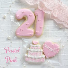誕生日 4枚セット アイシングクッキー 数字 名前入れ ハート かわいい 推し 彼氏 女の子 記念日 推し活 グッズ 韓国 名入れ ケーキデコレーション 選べる9色 引き菓子 ノベルティー デビュー記念