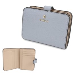 Furla フルラ 二つ折り財布 折り畳み WP00315 FURLA 二折財布小銭入付き NUVOLA BALLERINA ブルー レザー レディース