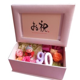 プリザーブドフラワー 卒寿お祝い 90歳 おばあちゃん 数字90入り 花 写真立て フォトフレーム  数字2個入り ご希望数字でお作り致します