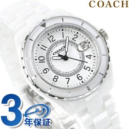 コーチ セラミック プレストン クオーツ 腕時計 ブランド レディース COACH 14503462 アナログ ホワイト 白