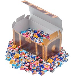 宝箱 チロルチョコ スタンダード こどもの日 4種類 940g ギフト プレゼント 誕生日 個包装 詰め合わせ 大量 パーティー ギフト イベント 子ども 家族 友人 お祝い チョコレート チョコ スイーツ お菓子 子供会 送料無料