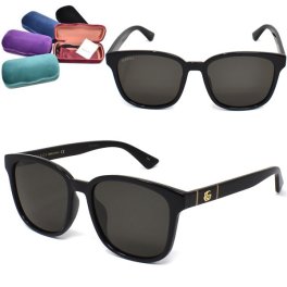 グッチ サングラス GUCCI GG0637SK-001 サングラス アジアンフィット メンズ レディース ユニセックス ブラック グレー