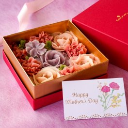 母の日限定！さいなおはぎ母の日BOX カード付き 華やか 手作り 贈り物 お取り寄せ 天然素材