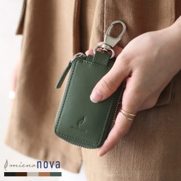 スマートキーケース レディース 本革 牛革 レザー ブランド mieno nova【名入れ 可能】【ネコポスで送料無料】革 女性 男性 プレゼント ギフト 小物 革小物 男女兼用 ユニセックス ミーノ ノヴァ リアルレザー柔らかい 母の日 父の日 お父さん シンプル かわいい (07000490r) クリスマス 定年退職 バレンタイン 成人祝い
