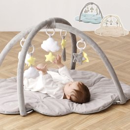 成長に合わせて長く使える ふわふわくものプレイジムマット プレゼント おもちゃ 女の子 男の子