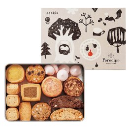 Ｆｏｒｅｃｉｐｅ　ちいさな森のクッキーＭ【FRCP-20】|人気のクッキー缶　ホワイトデーギフト　春ギフト 春の贈り物 異動退職ギフト 内祝い ギフト 出産内祝い 結婚内祝い 結婚祝い 出産祝い 快気祝い お返し プレゼント お土産 人気 記念日 ご挨拶