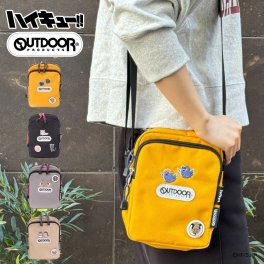 【OUTDOOR PRODUCTS】アウトドアプロダクツ ODHQ01 ハイキュー！！ ミニショルダー 週刊少年ジャンプ バレー漫画 烏野高校 音駒高校 稲荷崎高校 オレンジ ブラック グレー ショルダーバッグ コラボ 買い物 お出かけ お揃い アニメ ヲタ活 小さめ プレゼント 誕生日