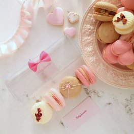 4個入りピンクマカロン