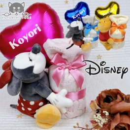 おむつだっこ ディズニー ミッキーマウス ミニーマウス プーさん 名入れ オーガニック ニギニギクッション おむつケーキ ダイパーケーキ おむつタワー 出産祝い ベビーギフト 女の子 男の子 かわいい インスタ映え パンパース
