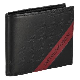 エンポリオアルマーニ EMPORIO ARMANI 財布 二つ折り財布 折りたたみ財布 小銭入れなし Y4R168 YQ12V 80681 メンズ ブラック