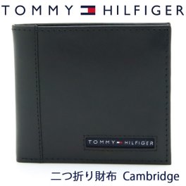トミーヒルフィガー 二つ折り財布 TOMMY HILFIGER 財布 メンズ ブラック 31TL25X023 BLACK 【ラッピング無料 誕生日 お祝い プレゼント ギフト 贈り物】 送料無料