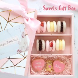 ギフト マカロン 6個 アイシングクッキー 誕生日 プレゼント お歳暮 可愛い お菓子 送料無料 トゥンカロン