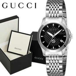 グッチ 腕時計 レディース 時計 GUCCI Gタイムレス 27mm ブラック シルバー スイス製 ブランド 人気 ウォッチ ギフト YA1265006
