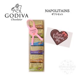 GODIVA ゴディバ ナポリタンチョコ 6粒 バレンタイン ホワイトデー リボンシール付き 直送 バレンタインデー 友チョコ 義理 ギフト プレゼント お返し お配り