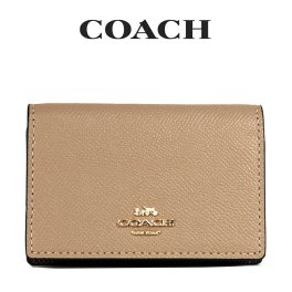 送料無料 コーチ COACH アウトレット レディース 誕生日 小物 カードケース 名刺入れ 87731 IMTAU(トープ) ベージュ