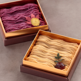 プレゼント ギフト スイーツ栗千本(黄金) 芋千本(濃紫) セット ギフト プレゼント 和菓子 【大須 栗りん】スイーツ 大福 手土産 冷凍お届け | モンブラン 和スイーツ お菓子 もち だいふくもち 誕生日プレゼント スイーツギフト お土産 紫芋 和栗 栗
