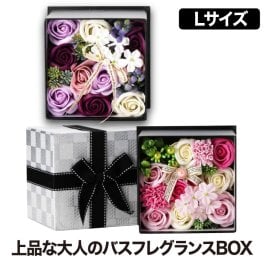 お花の入浴剤 バスフレグランス 【選べる特典付】 クルール バスフレ L  ボックスアレンジ 入浴剤 泡風呂 バラ風呂 香り ソープフラワー ゴシック 上品 バスボム 薔薇 お花 飾り ルームフレグランス 箱入り フラワー おしゃれ かわいい クリスマス プレゼント 贈り物 お祝い