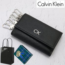 カルバンクライン Calvin Klein キーケース 6連キーホルダー レザー ブラック メンズ  バレンタイン ホワイトデー クリスマス 結婚記念日 還暦祝い 入学 卒業 入社祝い 退職 プレゼント ギフト 贈り物 恋人 夫婦 父の日 母の日 敬老の日 31CK170002