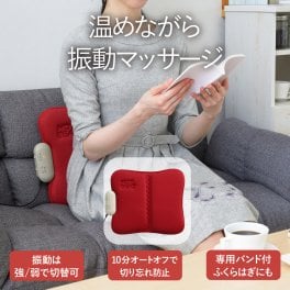【公式】ツインバード　ホットシートマッサージャーＨＯＴ　ＢＥＡＴ　レッド　記念品　リラックス	TWINBIRD　EM-2538R