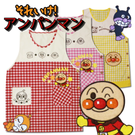 【ラッピング無料】エプロン 保育士 キャラクター アンパンマン かぶるだけ 母の日 ギフト プレゼント レディース 大人用 M L かわいい 保育園 幼稚園 かぶり 保育士エプロン 0904 エプロン 送料無料