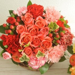 花 フラワーアレンジ 誕生日 ローズガーデンアレンジメント お花 ギフト プレゼント 生花アレンジメント 開店祝い 結婚記念日 女性 誕生日 記念日 お祝い  アレンジ 誕生花 還暦