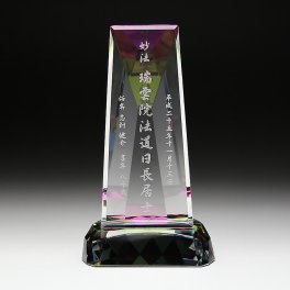 クリスタル位牌 ギフトKH-7（大）（中）（小）名入れ お位牌 仏具 仏壇 49日 法要 おしゃれ 手元供養 小型 夫婦 連名 戒名 俗名 彫刻