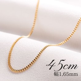 18金 喜平ネックレス 45cm 1,65mm【18金ネックレス k18ネックレス 喜平ネックレス k18 喜平 日本製 キヘイ 喜平チェーン 刻印 イエローゴールド ネックレス チェーン ネックレスチェーン k18 18k ゴールド 18金 金 メンズ レディース プレゼント ギフト 送料無料】
