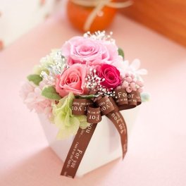 プリザーブドフラワー ギフト 友だち 誕生日プレゼント 花 【プールヴー】 母親 女友達 彼女 妻 嫁 祖母 姉 妹 ママ 友 職場 女性 20代 30歳 50代 70歳 還暦祝い 米寿 古希 喜寿 結婚祝い 退職祝い 結婚記念日 周年祝い 記念日 お祝い アレンジ かわいい ブリザードフラワー 母の日 敬老の日 クリスマス ブリザードフラワー メッセージカード 即日発送 送料無料