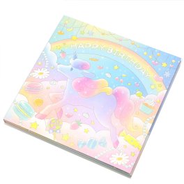 誕生日 名前で歌う バースデー カード 全14種 プレゼント メロディ サプライズ 名入れ オリジナル 特別 感動 おしゃれ 音 子供 孫 親 出産祝い ユニコーン