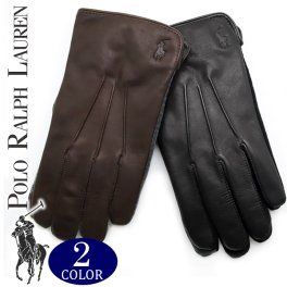 ポロ ラルフローレン 手袋 グローブ 男性 スマホ対応 タッチパネル対応 メンズ 羊革 シープスキン Polo Ralph Lauren PG0095 選べる2色 【ラッピング無料 誕生日 お祝い プレゼント ギフト 贈り物】