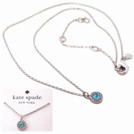 Kate spade ケイトスペード アウトレット ネックレス キューブジルコニア  パヴェ ハロー ペンダント KL460 403