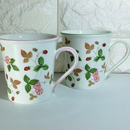 ワイルドストロベリーカジュアル ペアマグ ウェッジウッドマグ 結婚祝い食器セット【ウェッジウッドマグ】 結婚祝い食器セット ワイルドストロベリーカジュアルペアマグ