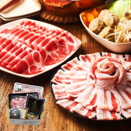 ( TVで紹介された人気の鍋セット) イベリコ豚 バラ肉&肩ロース しゃぶしゃぶ 5～6人前 【Bセット】豚しゃぶ セット 内祝 ギフト イベリコ屋 ※鍋セットB