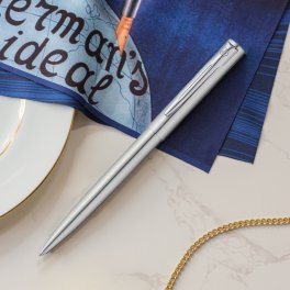 【WATERMAN公式】【名入れ】｜WATERMAN アリュール ステンレススチールCT ボールペン｜名入れ無料 ギフトラッピング おすすめ 高級筆記具ブランド オフィス使用 会社用 お祝い プレゼント 記念日 誕生日 社会人 入学 卒業 成人 就職