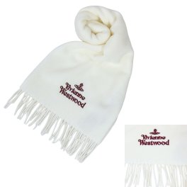 ヴィヴィアンウエストウッド マフラー Vivienne Westwood W00Q7-A401 ホワイト レディース メンズ マフラー