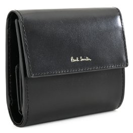 ポールスミス 財布 三つ折り財布 黒(ブラック) Paul Smith bps563-10 メンズ 紳士 ギフト 定番 彼氏 彼女 プレゼント