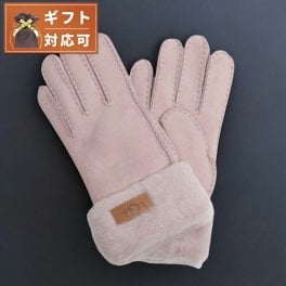 アグ UGG Turn Cuff Glove 手袋 17369-AHN レディース S シープスキン ピンク 手袋