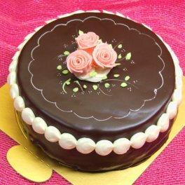 昔なつかしい　チョコレート　デコレーションケーキ12ｃｍ