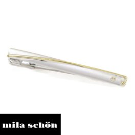 シルバー×ゴールドライン mila schon ミラ ショーン タイピン ネクタイピン ブランド スーツアクセサリー専門店 プレゼント プチギフト おしゃれ カフスマニア
