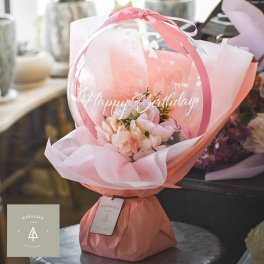 【バルーンフラワー】バルーンピンク【送料無料】 バルーンギフト バルーン電報 ウェディング 誕生日 結婚式 開店祝 記念日 発表会 かわいい おしゃれ