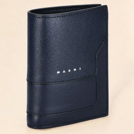 マルニ 二つ折り財布 メンズ ブランド MARNI PFMI0046U0-LV520 ネイビー