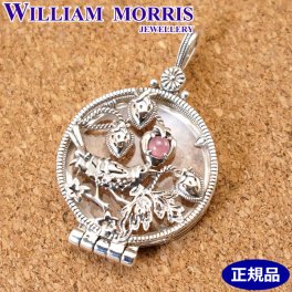 【クリーナー（磨き布）プレゼント】ウィリアム モリス WILLIAM MORRIS いちご泥棒 ルーペペンダント シルバー925  インカローズ 碌山 ウィリアム モリス公式ジュエリー 405P0006-TY  レディース アクセサー 女性用 ホワイトデー クリスマス 結婚記念日 入学 卒業 入社祝い 退職 プレゼント ギフト 贈り物 カップル 恋人 夫婦 母の日【国内正規品 】