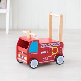 出産祝い 1歳誕生日 ウォーカーアンドライド消防車 消防庁  | 誕生日プレゼント   1歳 1歳半 2歳 女の子 男の子 赤ちゃん 名入れ 誕生日 プレゼント おもちゃ 木製 乗用玩具 車 型はめ 手押し車 出産祝い 誕生日 クリスマス プレゼント 入園祝い 入園祝い ギフト ベビーギフト IM-87481